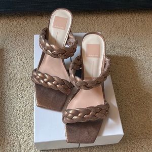 Dolce Vita Paily Braided Sandal - Bronze Metallic 7.5